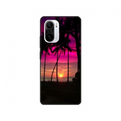 Husa personalizata tip carcasa HQPrint pentru Xiaomi Redmi 11T Pro, model Beach View 1, multicolor, S1D1M0136