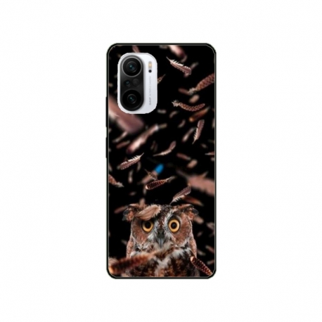 Husa personalizata tip carcasa HQPrint pentru Xiaomi Redmi 11T Pro, model Owl, multicolor, S1D1M0334