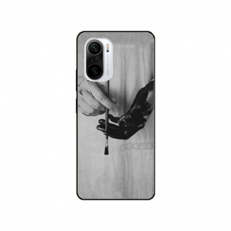 Husa personalizata tip carcasa HQPrint pentru Xiaomi Redmi 11T Pro, model Black Paint, multicolor, S1D1M0336