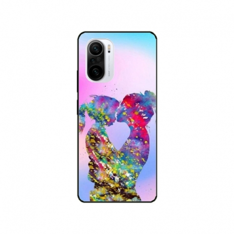Husa personalizata tip carcasa HQPrint pentru Xiaomi Redmi 11T Pro, model Colorful Love, multicolor, S1D1M0376