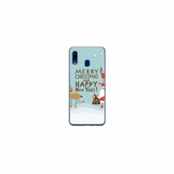 Husa personalizata tip carcasa HQPrint pentru Xiaomi Redmi 9AT, model Happy Christmas and New Year, multicolor, S1D1M0047