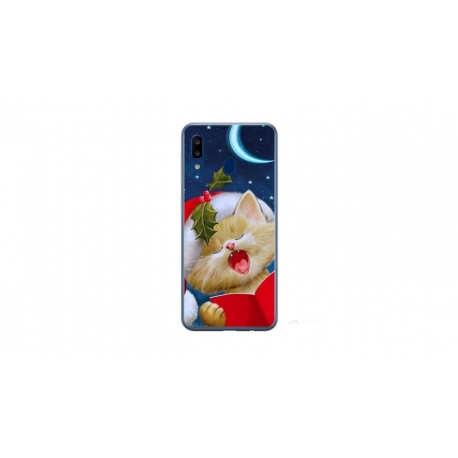 Husa personalizata tip carcasa HQPrint pentru Xiaomi Redmi 9AT, model Christmas Cat, multicolor, S1D1M0048