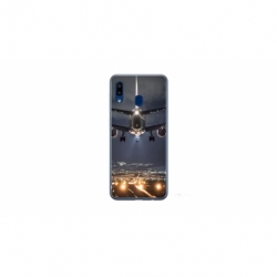 Husa personalizata tip carcasa HQPrint pentru Xiaomi Redmi 9AT, model Airplane Landing, multicolor, S1D1M0266