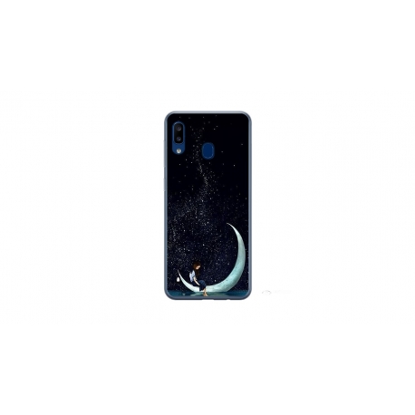 Husa personalizata tip carcasa HQPrint pentru Xiaomi Redmi 9AT, model Moon Fishing, multicolor, S1D1M0270