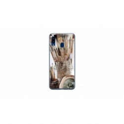 Husa personalizata tip carcasa HQPrint pentru Xiaomi Redmi 9AT, model Brush, multicolor, S1D1M0282