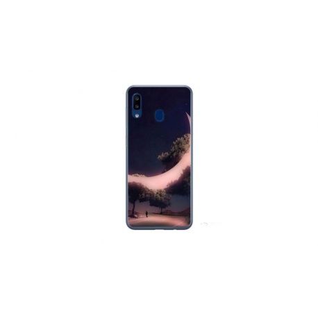 Husa personalizata tip carcasa HQPrint pentru Xiaomi Redmi 9AT, model Moon in the Trees, multicolor, S1D1M0331