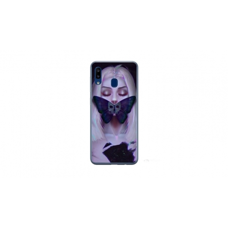 Husa personalizata tip carcasa HQPrint pentru Xiaomi Redmi 9AT, model Butterfly Mouth 1, multicolor, S1D1M0351