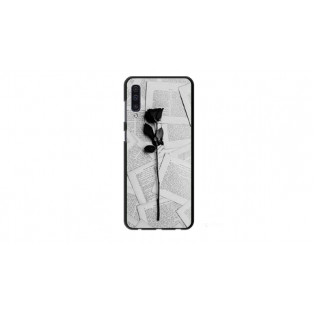 Husa personalizata tip carcasa HQPrint pentru Xiaomi Mi 9 Lite, model Black Rose, multicolor, S1D1M0021