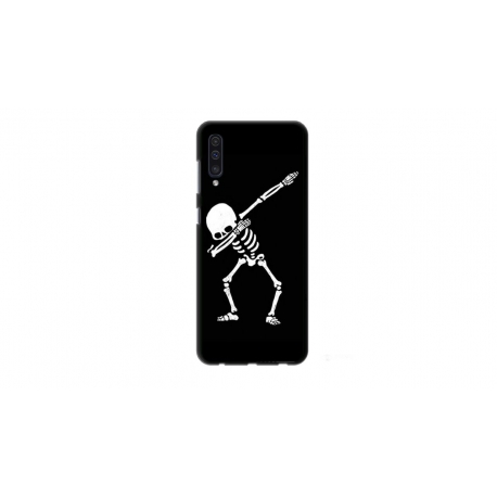 Husa personalizata tip carcasa HQPrint pentru Xiaomi Mi 9 Lite, model Dab Skeleton, multicolor, S1D1M0034