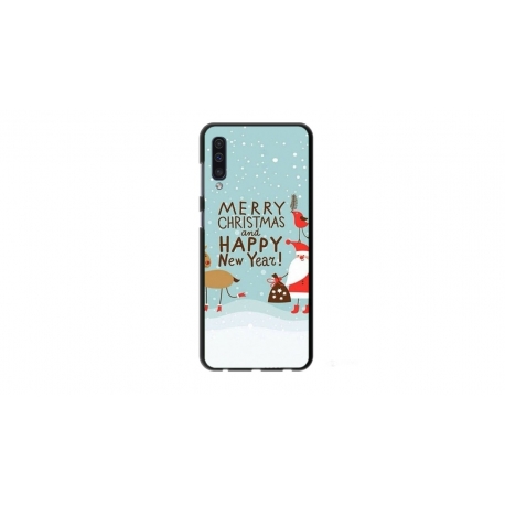 Husa personalizata tip carcasa HQPrint pentru Xiaomi Mi 9 Lite, model Happy Christmas and New Year, multicolor, S1D1M0047