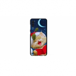 Husa personalizata tip carcasa HQPrint pentru Xiaomi Mi 9 Lite, model Christmas Cat, multicolor, S1D1M0048