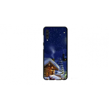 Husa personalizata tip carcasa HQPrint pentru Xiaomi Mi 9 Lite, model Christmas Cottage, multicolor, S1D1M0059