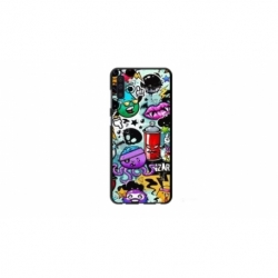 Husa personalizata tip carcasa HQPrint pentru Xiaomi Mi 9 Lite, model Grafitti, multicolor, S1D1M0289