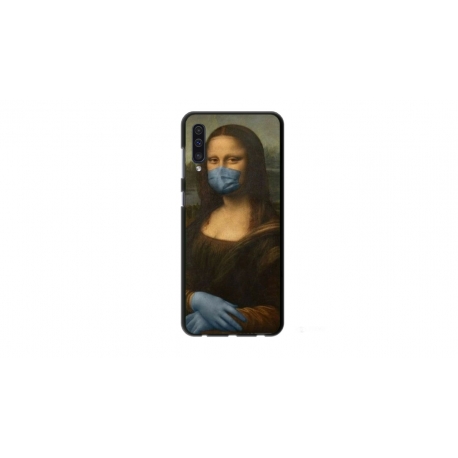Husa personalizata tip carcasa HQPrint pentru Xiaomi Mi 9 Lite, model Covid Mona Lisa, multicolor, S1D1M0327