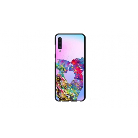 Husa personalizata tip carcasa HQPrint pentru Xiaomi Mi 9 Lite, model Colorful Love, multicolor, S1D1M0376