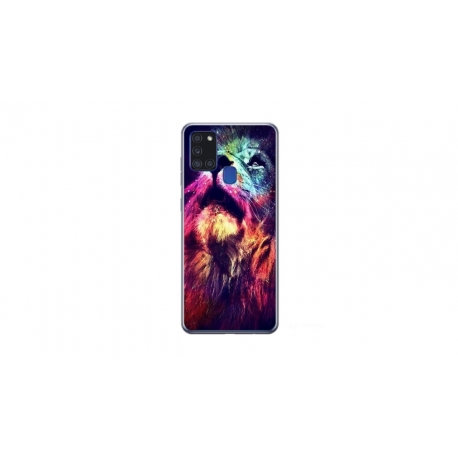 Husa personalizata tip carcasa HQPrint pentru Samsung Galaxy A21S, model Celestial Lion, multicolor, S1D1M0002