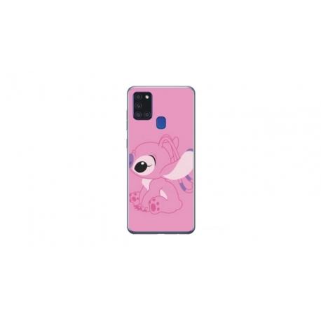 Husa personalizata tip carcasa HQPrint pentru Samsung Galaxy A21S, model Pink Stitch, multicolor, S1D1M0005
