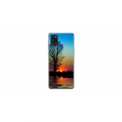 Husa personalizata tip carcasa HQPrint pentru Samsung Galaxy A21S, model Apus, multicolor, S1D1M0006