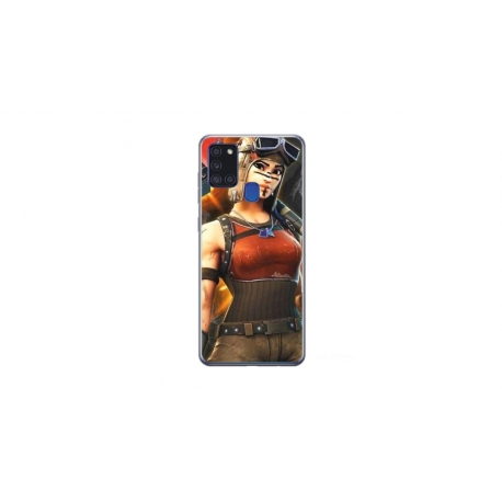 Husa personalizata tip carcasa HQPrint pentru Samsung Galaxy A21S, model Fortnite 1, multicolor, S1D1M0073