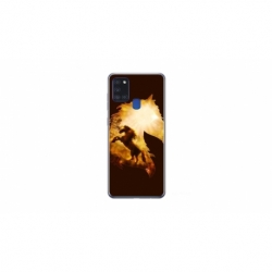 Husa personalizata tip carcasa HQPrint pentru Samsung Galaxy A21S, model Horse 1, multicolor, S1D1M0098