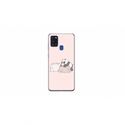 Husa personalizata tip carcasa HQPrint pentru Samsung Galaxy A21S, model Bears 3, multicolor, S1D1M0115