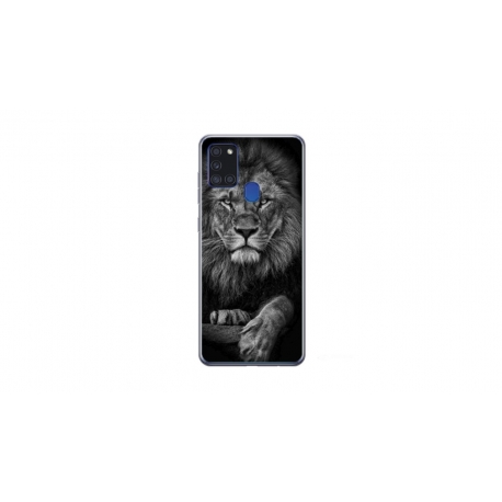Husa personalizata tip carcasa HQPrint pentru Samsung Galaxy A21S, model Lion 2, multicolor, S1D1M0117