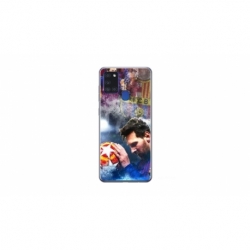 Husa personalizata tip carcasa HQPrint pentru Samsung Galaxy A21S, model Messi 1, multicolor, S1D1M0122