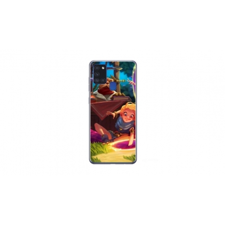 Husa personalizata tip carcasa HQPrint pentru Samsung Galaxy A21S, model Tangled, multicolor, S1D1M0150