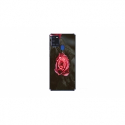 Husa personalizata tip carcasa HQPrint pentru Samsung Galaxy A21S, model Flowers 11, multicolor, S1D1M0156
