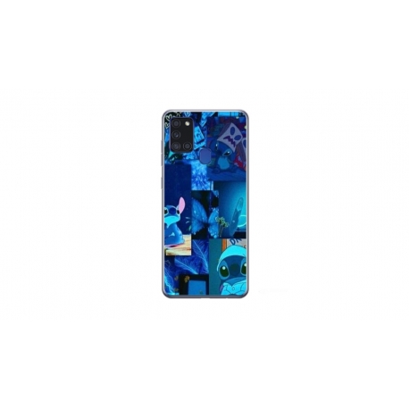 Husa personalizata tip carcasa HQPrint pentru Samsung Galaxy A21S, model Stitch 1, multicolor, S1D1M0191