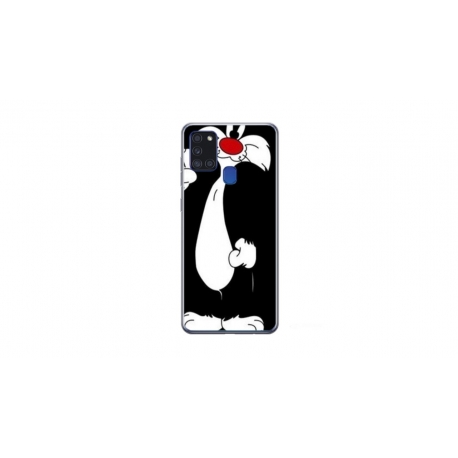 Husa personalizata tip carcasa HQPrint pentru Samsung Galaxy A21S, model Silvester, multicolor, S1D1M0196