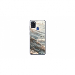 Husa personalizata tip carcasa HQPrint pentru Samsung Galaxy A21S, model Ocean Water 1 , multicolor, S1D1M0200