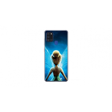 Husa personalizata tip carcasa HQPrint pentru Samsung Galaxy A21S, model Tinkerbell 1, multicolor, S1D1M0202