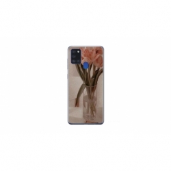 Husa personalizata tip carcasa HQPrint pentru Samsung Galaxy A21S, model Flowers 14, multicolor, S1D1M0208