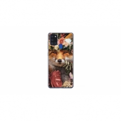 Husa personalizata tip carcasa HQPrint pentru Samsung Galaxy A21S, model Fox, multicolor, S1D1M0213