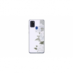 Husa personalizata tip carcasa HQPrint pentru Samsung Galaxy A21S, model Flowers 16, multicolor, S1D1M0217