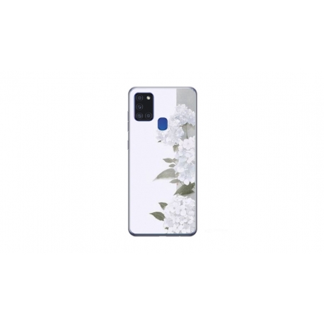 Husa personalizata tip carcasa HQPrint pentru Samsung Galaxy A21S, model Flowers 16, multicolor, S1D1M0217