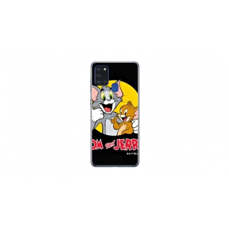 Husa personalizata tip carcasa HQPrint pentru Samsung Galaxy A21S, model Tom and Jerry 4, multicolor, S1D1M0226