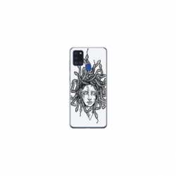 Husa personalizata tip carcasa HQPrint pentru Samsung Galaxy A21S, model Medusa 2, multicolor, S1D1M0230