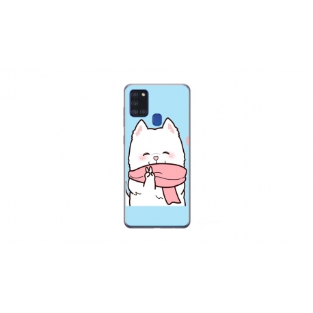 Husa personalizata tip carcasa HQPrint pentru Samsung Galaxy A21S, model Cute Puppy, multicolor, S1D1M0232