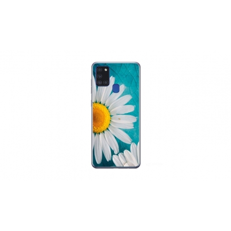 Husa personalizata tip carcasa HQPrint pentru Samsung Galaxy A21S, model Petunia 1, multicolor, S1D1M0235