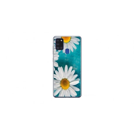 Husa personalizata tip carcasa HQPrint pentru Samsung Galaxy A21S, model Petunia 2, multicolor, S1D1M0239