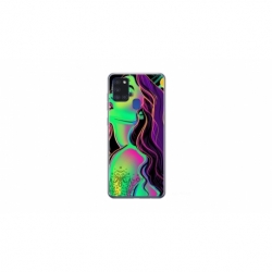 Husa personalizata tip carcasa HQPrint pentru Samsung Galaxy A21S, model Colorful Girl, multicolor, S1D1M0249