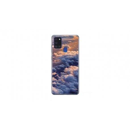 Husa personalizata tip carcasa HQPrint pentru Samsung Galaxy A21S, model Beautiful Sky, multicolor, S1D1M0277