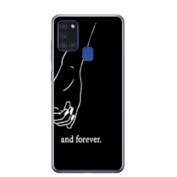 Husa personalizata tip carcasa HQPrint pentru Samsung Galaxy A21S, model Always and Forever 2, multicolor, S1D1M0280