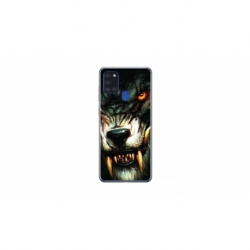 Husa personalizata tip carcasa HQPrint pentru Samsung Galaxy A21S, model Wolf, multicolor, S1D1M0286