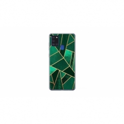 Husa personalizata tip carcasa HQPrint pentru Samsung Galaxy A21S, model Emerald, multicolor, S1D1M0287
