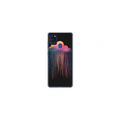Husa personalizata tip carcasa HQPrint pentru Samsung Galaxy A21S, model Colorful 3, multicolor, S1D1M0298