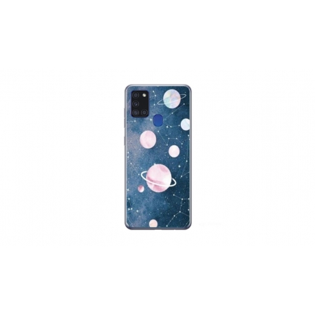 Husa personalizata tip carcasa HQPrint pentru Samsung Galaxy A21S, model Solar System, multicolor, S1D1M0313