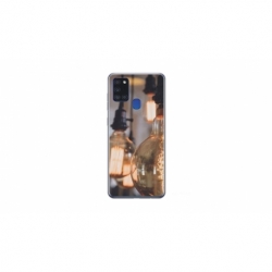 Husa personalizata tip carcasa HQPrint pentru Samsung Galaxy A21S, model Lightbulb, multicolor, S1D1M0322